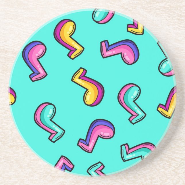 Music pattern coaster (Front)