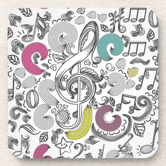 Music pattern coaster (Front)
