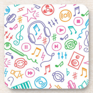 Music pattern coaster