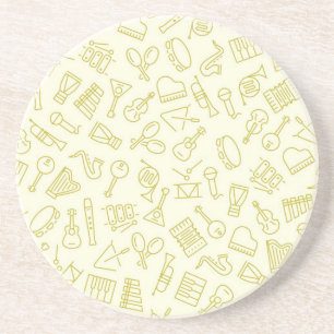 Music pattern coaster