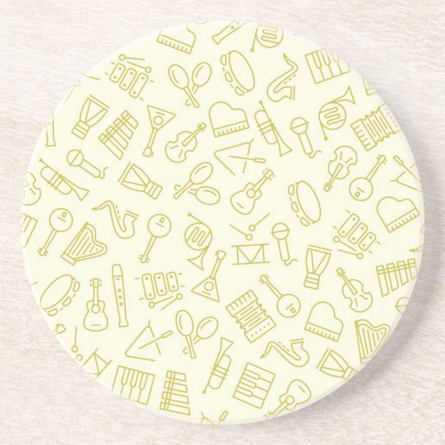 Music pattern coaster (Front)
