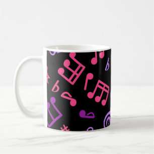 Music pattern coffee mug