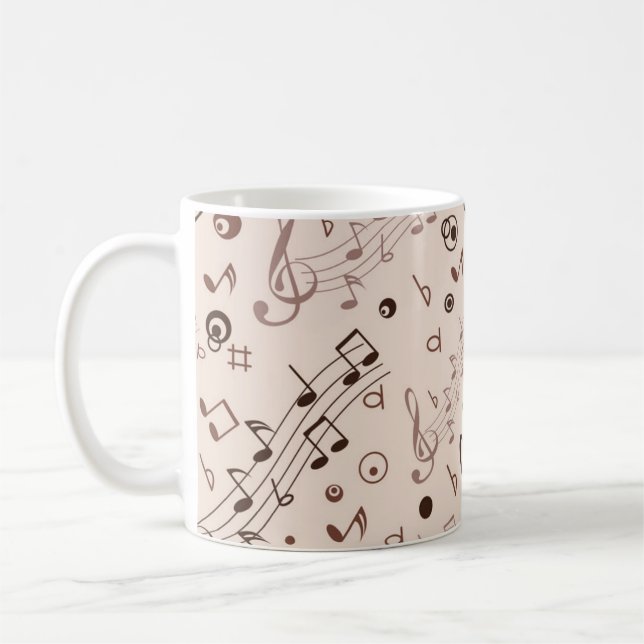Music pattern coffee mug (Left)