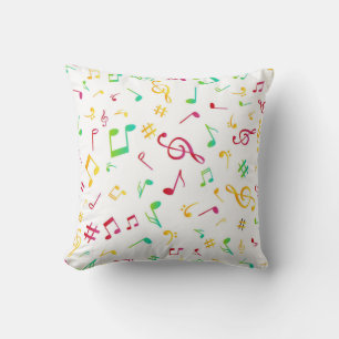Music pattern cushion