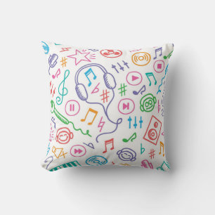 Music pattern cushion