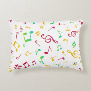 Music pattern decorative cushion