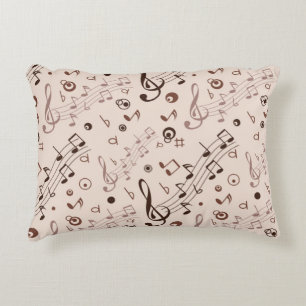 Music pattern decorative cushion