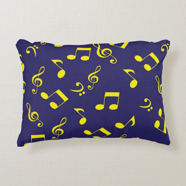 Music pattern decorative cushion (Front)