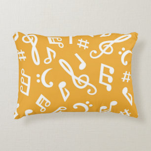 Music pattern decorative cushion