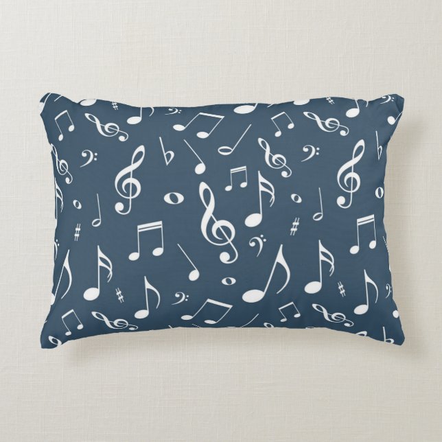 Music pattern decorative cushion (Front)