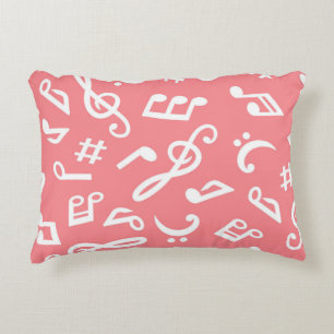 Music pattern decorative cushion