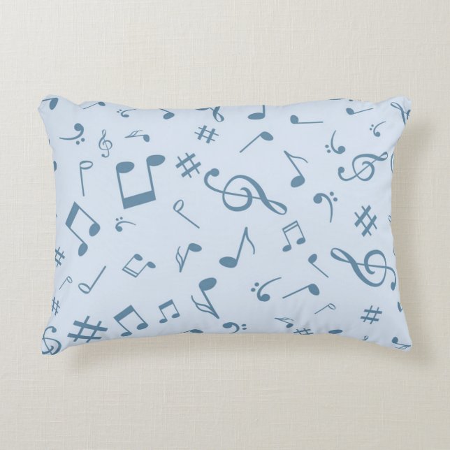 Music pattern decorative cushion (Front)