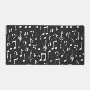Music pattern desk mat