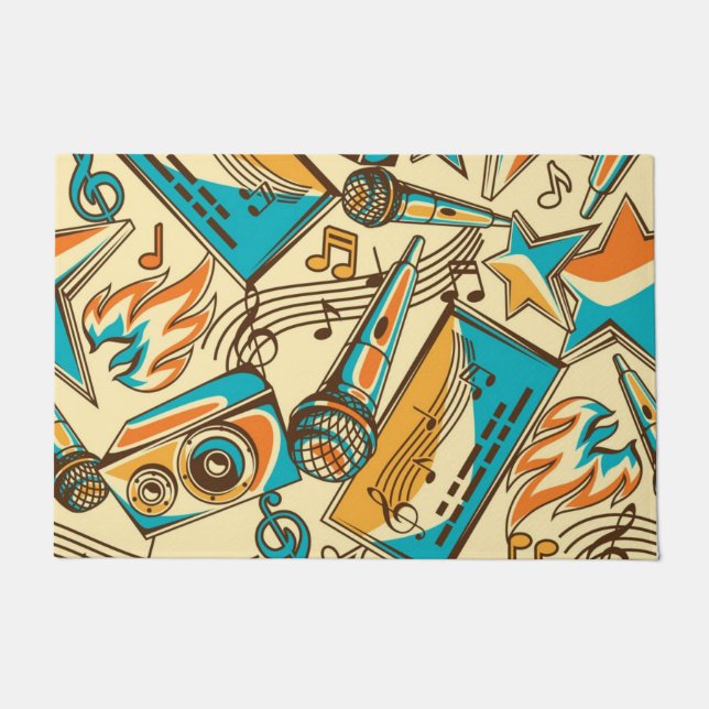 Music pattern doormat (Front)
