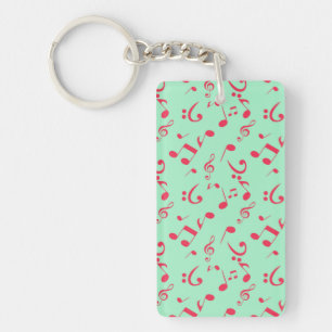 Music pattern key ring
