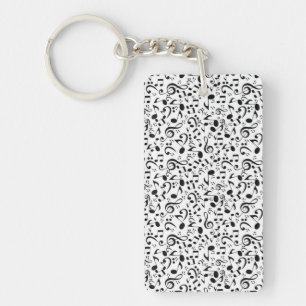 Music pattern key ring