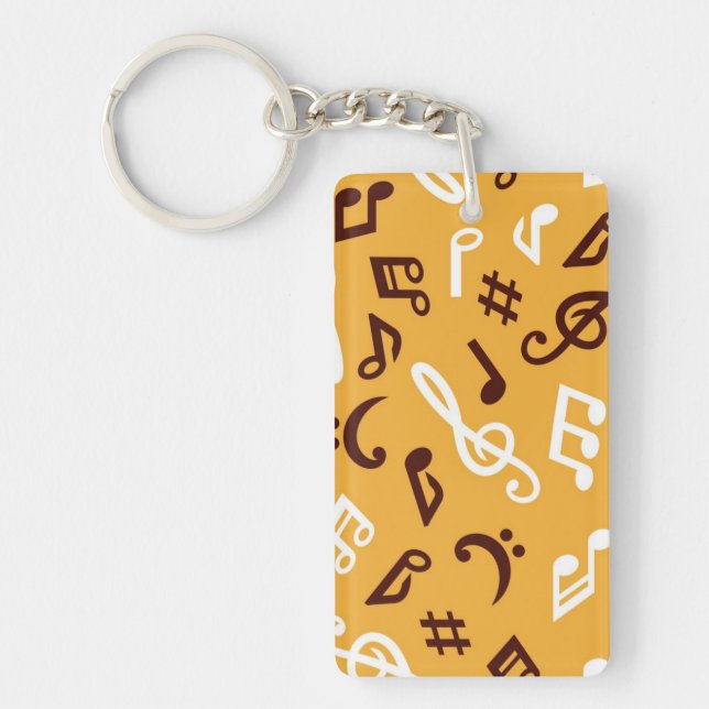 Music pattern key ring (Front)