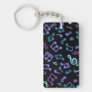 Music pattern key ring