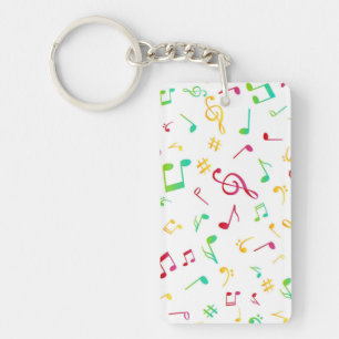 Music pattern key ring
