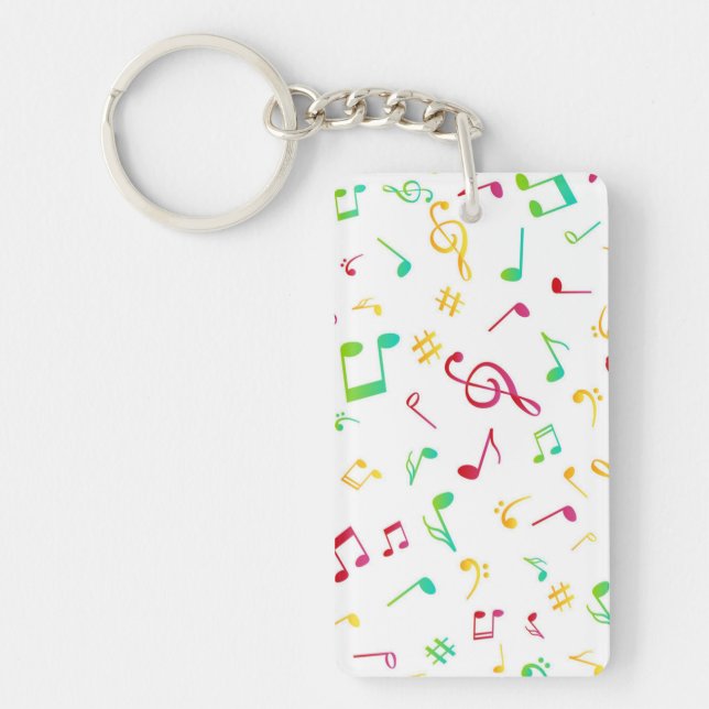 Music pattern key ring (Front)