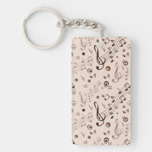 Music pattern key ring