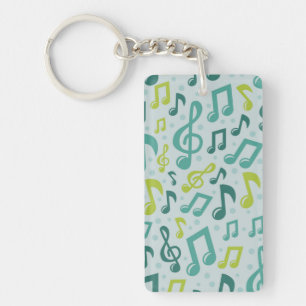 Music pattern key ring