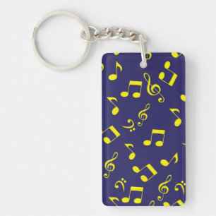 Music pattern key ring