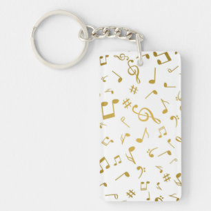 Music pattern key ring