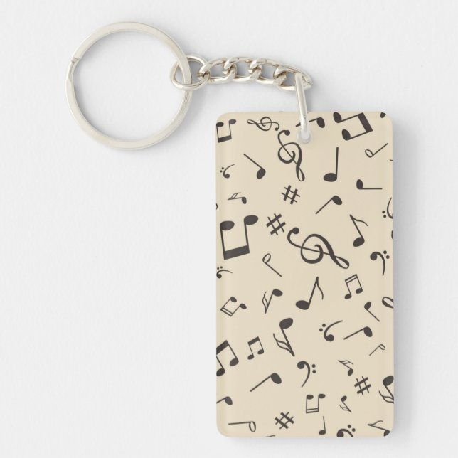 Music pattern key ring (Front)