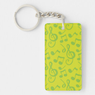 Music pattern key ring