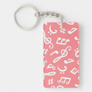 Music pattern key ring