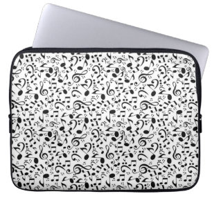 Music pattern laptop sleeve