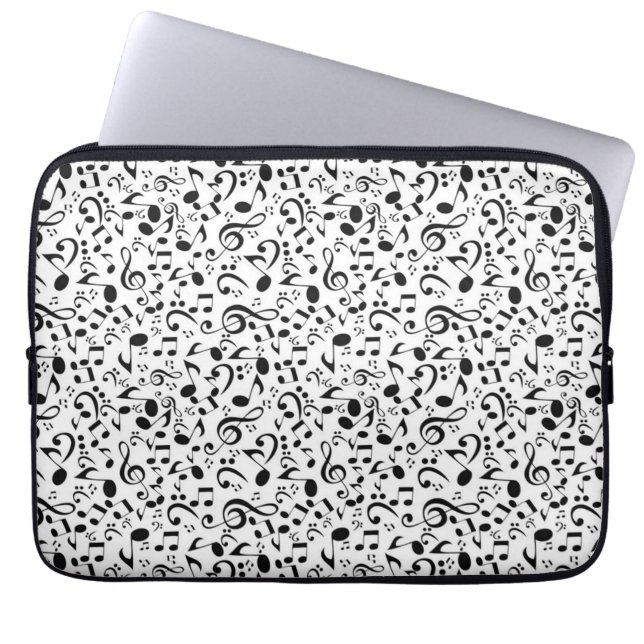 Music pattern laptop sleeve (Front)