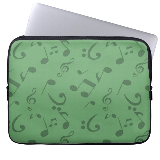 Music pattern laptop sleeve (Front)