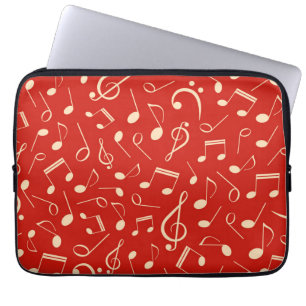 Music pattern laptop sleeve