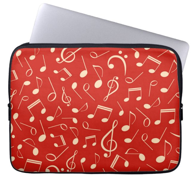 Music pattern laptop sleeve (Front)