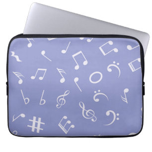 Music pattern laptop sleeve