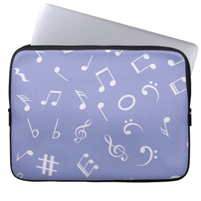 Music pattern laptop sleeve (Front)