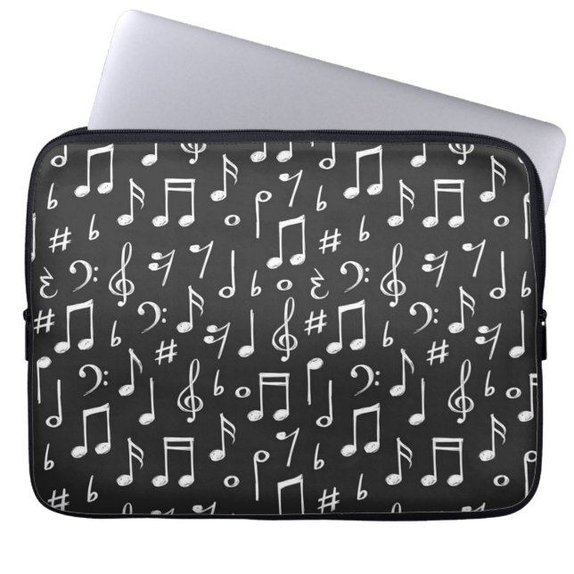 Music pattern laptop sleeve (Front)