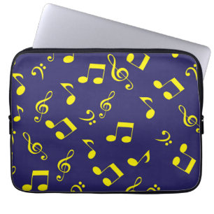 Music pattern laptop sleeve