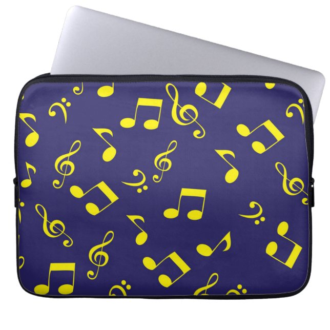 Music pattern laptop sleeve (Front)