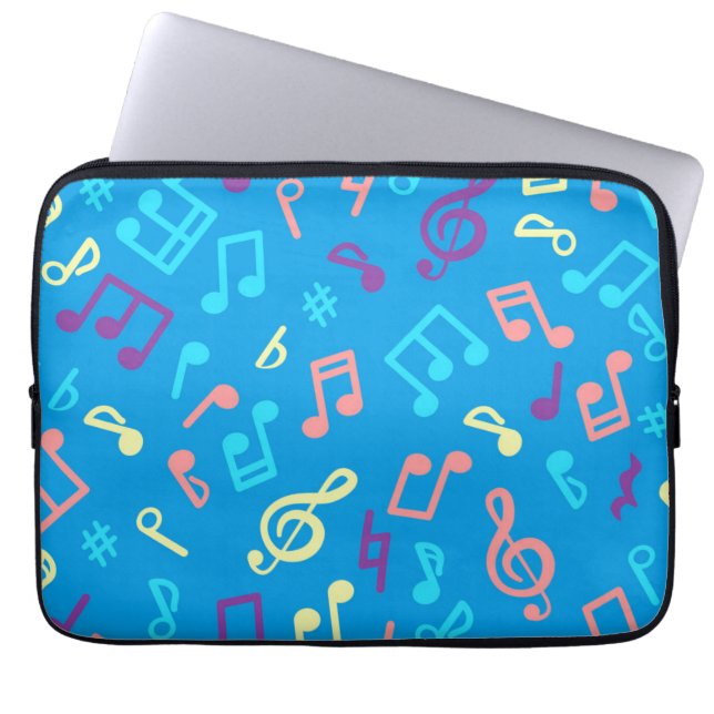 Music pattern laptop sleeve (Front)