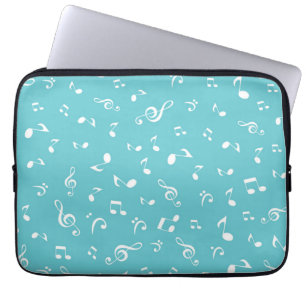 Music pattern laptop sleeve