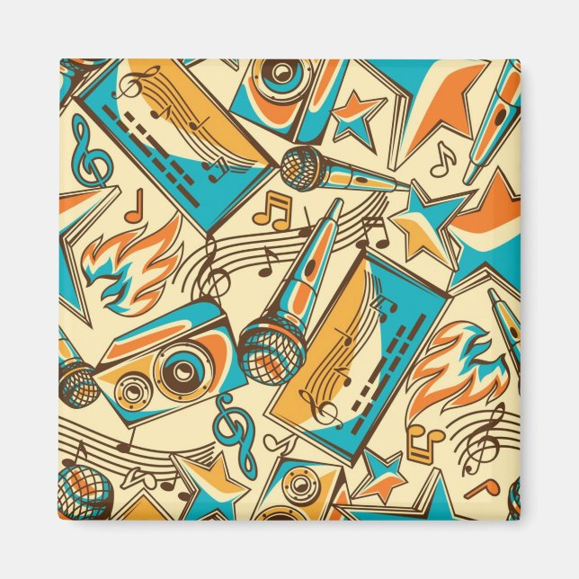 Music pattern magnet (Front)