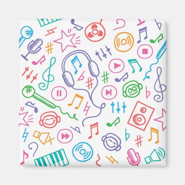 Music pattern magnet (Front)