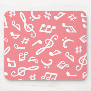 Music pattern mouse pad