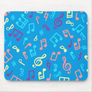 Music pattern mouse pad