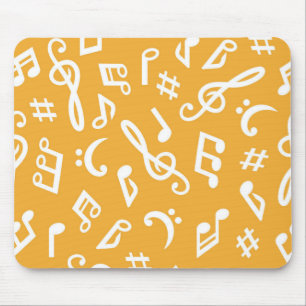 Music pattern mouse pad