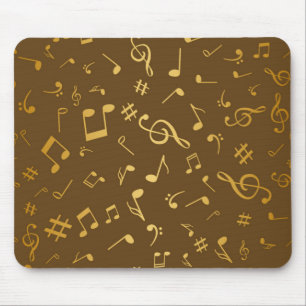 Music pattern mouse pad