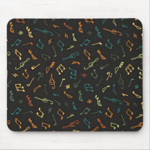 Music pattern mouse pad